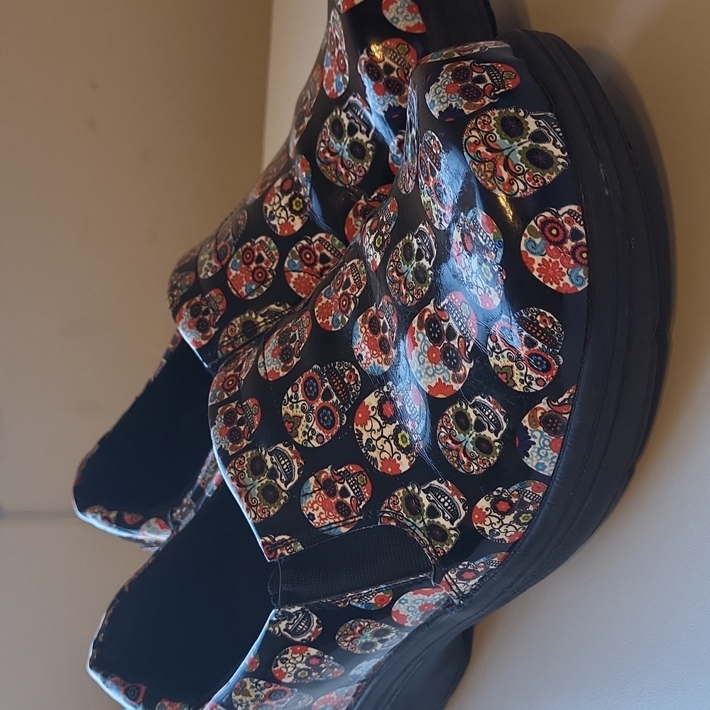 Easy Street size 9 slip resistant slip on shoes sugar skull - Picture 10 of 14